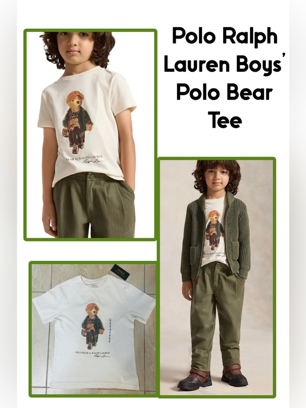Polo Ralph Lauren Boys' Polo Bear Tee